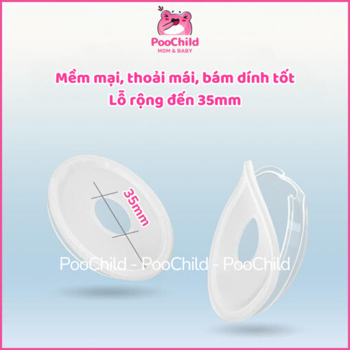 2 Phễu Hứng Sữa CMBEAR Có Nút Đậy, Chống Tràn Sữa, Bảo Vệ Đầu Ti, Mẹ Sau Sinh, Giữ Ngực Khô Thoáng - Hình ảnh 4