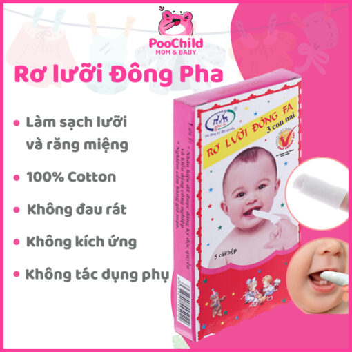 Rơ Lưỡi Đông Pha 3 Con Nai Bé Sơ Sinh Gạc Rơ Lưỡi Vệ Sinh An Toàn Không Mùi Hộp 5 Cái