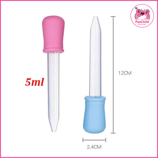 Ống hút sữa bón thuốc cho bé nhỏ giọt 5ml, ống hút bón sữa đầu bóp silicon, ống bơm dẻo chia vạch - Hình ảnh 5
