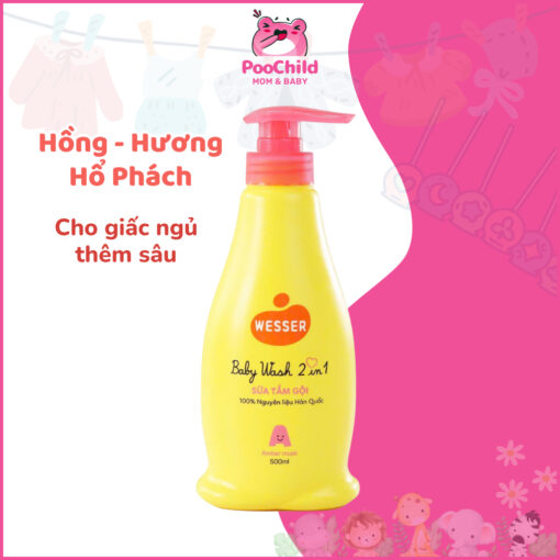 Sữa tắm gội Wesser 2 in 1 500ml 200ml cho bé thành phần thiên nhiên an toàn cho em bé - Hình ảnh 6