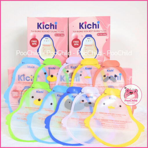 Túi Đựng Sữa Bột cho bé Kichilachi hộp 30 túi trữ sữa bột du lịch tiện lợi 50g khóa zip chắc chắn - Hình ảnh 2