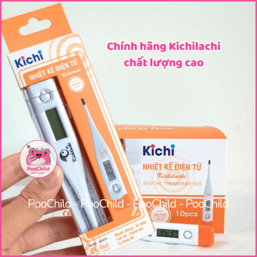 Nhiệt kế điện tử Kichilachi đo thân nhiệt cho bé kẹp nách nhiệt kế đo cơ thể cho bé an toàn tiện lợi - Hình ảnh 8