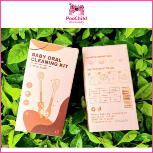 Rơ lưỡi và bàn chải đánh răng silicon cho bé vệ sinh răng miệng có cốc đựng nắp đậy 0-18 tháng tuổi - Hình ảnh 7