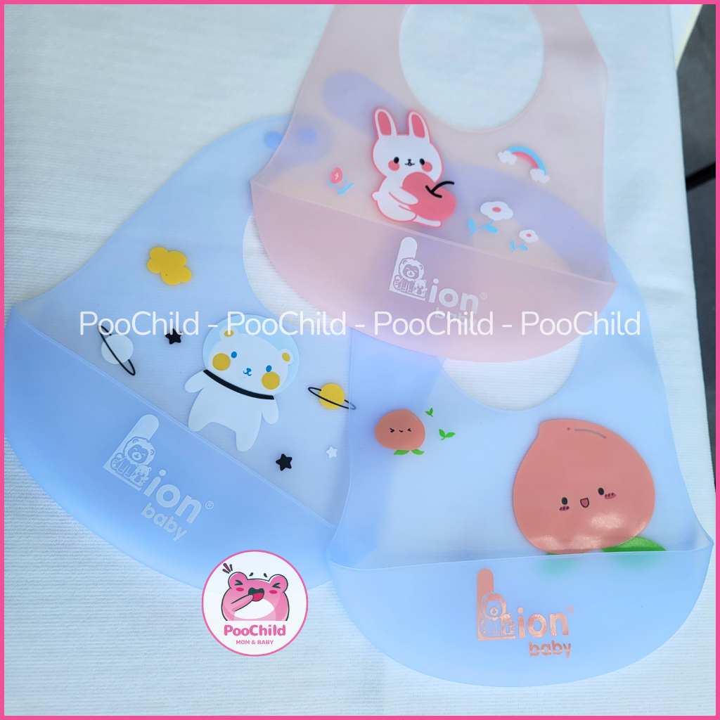 Yếm ăn dặm cho bé silicone có máng, yếm máng ăn dặm dẻo chống thấm nước siêu nhẹ dễ vệ sinh - Hình ảnh 2