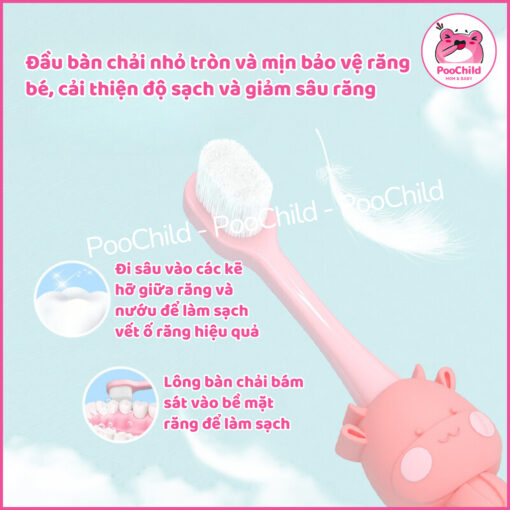 Bàn Chải Cotton Siêu Mềm Cho Bé Từ 2 Tuổi – Bảo Vệ Răng Nướu Nhẹ Nhàng, Hiệu Quả - Hình ảnh 2