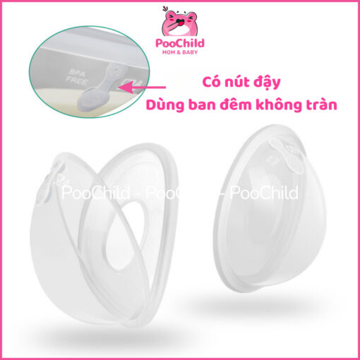 2 Phễu Hứng Sữa CMBEAR Có Nút Đậy, Chống Tràn Sữa, Bảo Vệ Đầu Ti, Mẹ Sau Sinh, Giữ Ngực Khô Thoáng - Hình ảnh 7