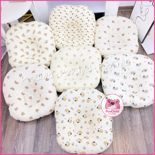 Gối Chống Trào Ngược Cho Bé Vải Muslin Góc 30 Độ Đệm Ngủ Đa Năng Êm Ái PooChild - Hình ảnh 9