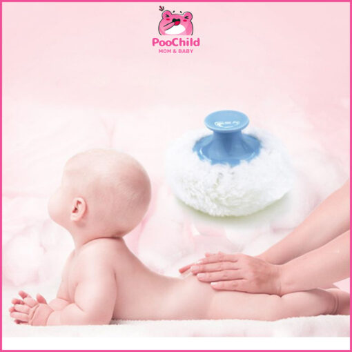 Hộp đựng phấn rôm cho bé kèm bông chậm phấn, hộp bông phấn em bé - Hình ảnh 9