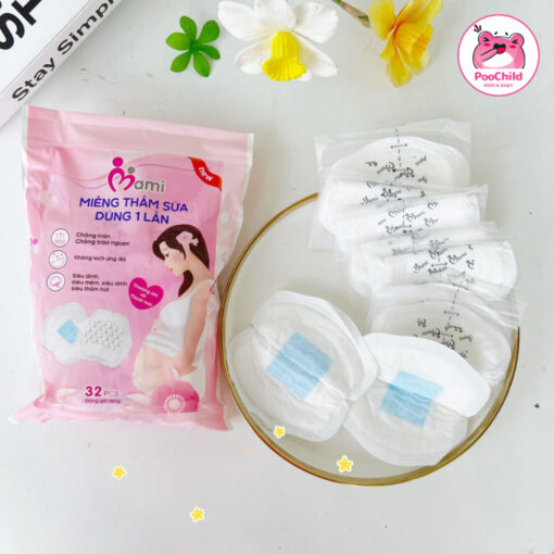 Miếng lót thấm sữa Mamicare siêu thấm chống tràn túi 108 miếng/túi 32 miếng thấm hút sữa mẹ sau sinh - Hình ảnh 4