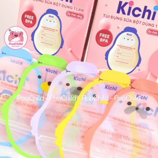 Túi Đựng Sữa Bột cho bé Kichilachi hộp 30 túi trữ sữa bột du lịch tiện lợi 50g khóa zip chắc chắn - Hình ảnh 3