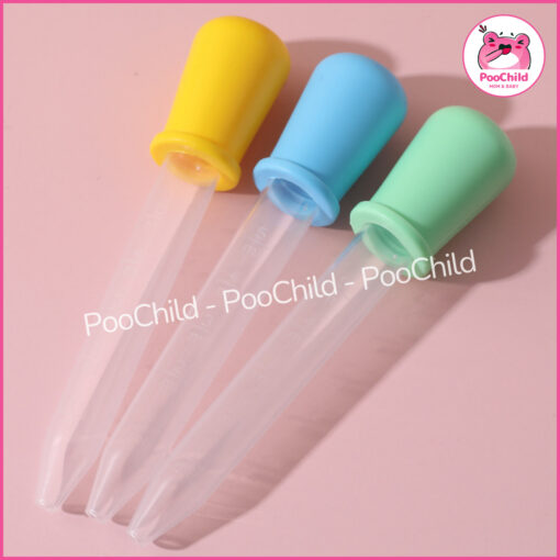 Ống hút sữa bón thuốc cho bé nhỏ giọt 5ml, ống hút bón sữa đầu bóp silicon, ống bơm dẻo chia vạch - Hình ảnh 3