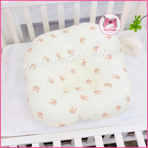 Gối Chống Trào Ngược Cho Bé Vải Muslin Góc 30 Độ Đệm Ngủ Đa Năng Êm Ái PooChild - Hình ảnh 5