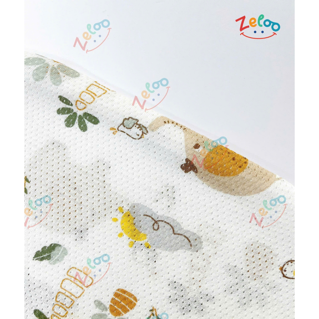 Nhộng chũn thông hơi mở tay cho bé sơ sinh Zeloo nhộng lưới cotton quấn chũn cho bé ngủ ngon mềm mại chống giật mình - Hình ảnh 5