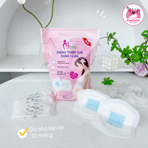 Miếng lót thấm sữa Mamicare siêu thấm chống tràn túi 108 miếng/túi 32 miếng thấm hút sữa mẹ sau sinh - Hình ảnh 3