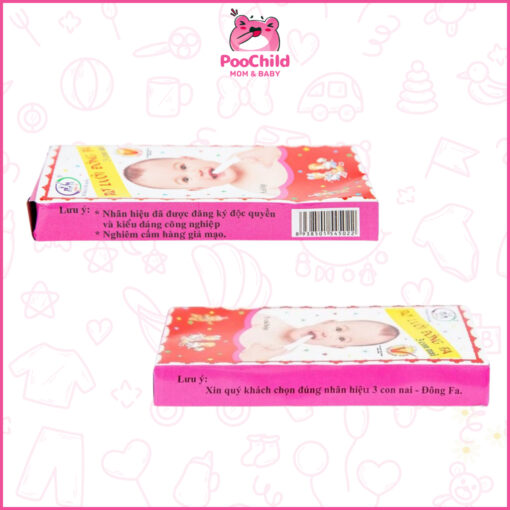 Rơ Lưỡi Đông Pha 3 Con Nai Bé Sơ Sinh Gạc Rơ Lưỡi Vệ Sinh An Toàn Không Mùi Hộp 5 Cái - Hình ảnh 5