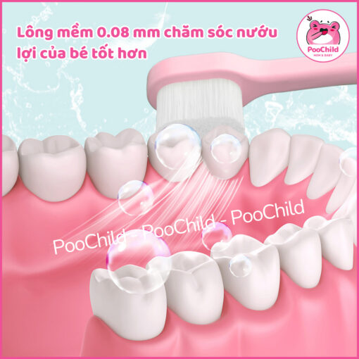 Bàn Chải Cotton Siêu Mềm Cho Bé Từ 2 Tuổi – Bảo Vệ Răng Nướu Nhẹ Nhàng, Hiệu Quả - Hình ảnh 3