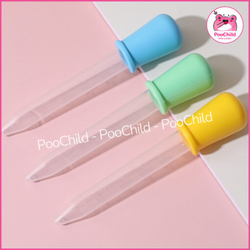 Ống hút sữa bón thuốc cho bé nhỏ giọt 5ml, ống hút bón sữa đầu bóp silicon, ống bơm dẻo chia vạch - Hình ảnh 4