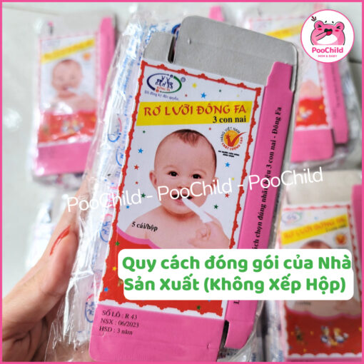 Rơ Lưỡi Đông Pha 3 Con Nai Bé Sơ Sinh Gạc Rơ Lưỡi Vệ Sinh An Toàn Không Mùi Hộp 5 Cái - Hình ảnh 7