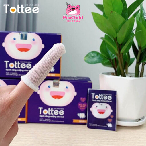 Gạc rơ lưỡi TOTTEE hộp 30 gói - Làm sạch và ngăn ngừa các vấn đề răng miệng cho bé sơ sinh - Hình ảnh 4