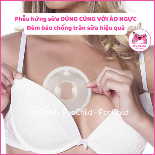 2 Phễu Hứng Sữa CMBEAR Có Nút Đậy, Chống Tràn Sữa, Bảo Vệ Đầu Ti, Mẹ Sau Sinh, Giữ Ngực Khô Thoáng - Hình ảnh 2