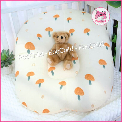 Gối Chống Trào Ngược Cho Bé Vải Muslin Góc 30 Độ Đệm Ngủ Đa Năng Êm Ái PooChild - Hình ảnh 2